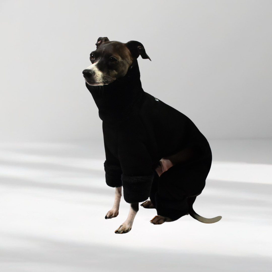 ムートンボアロンパース(ブラック/カーキグリーン/ベージュ)