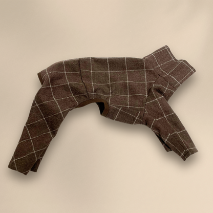 【即納】ウィンドウペンチェック 春先ロンパース