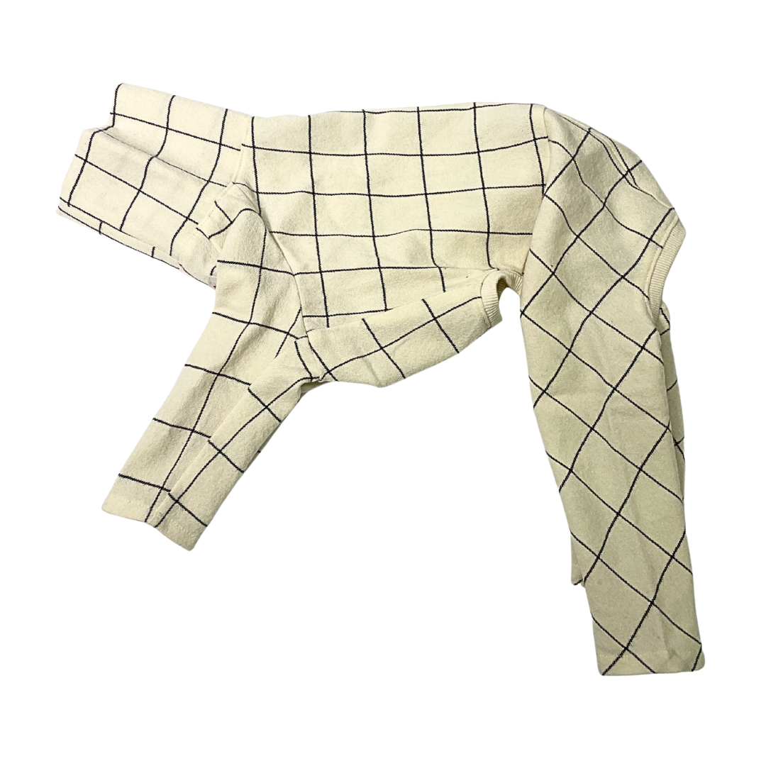 【即納】ウィンドウペンチェック 春先ロンパース