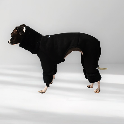 ムートンボアロンパース（ブラック／カーキグリーン／ベージュ）