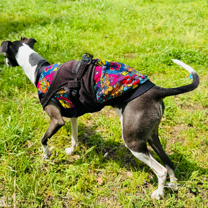 【納期2−３週間】カラフルで元気いっぱい！花柄メッシュタンクトップ