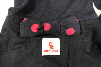 【即納】水玉レース 蝶ネクタイTシャツ