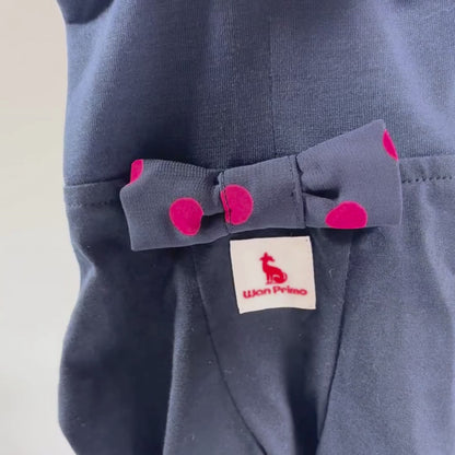 【即納】水玉レース 蝶ネクタイTシャツ